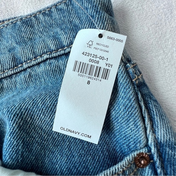 Old Navy NWT Mid-Rise Denim Jean Maxi Skirt Split Front Med Wash Blue Women’s 8 - Picture 10 of 10